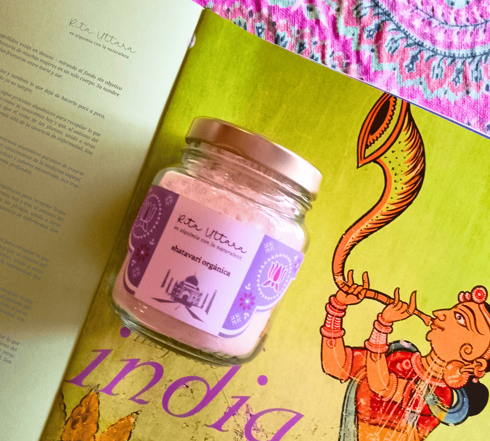 Shatavari orgánica en polvo x 40 gr. Mejor tónico rejuvenecedor de la mujer. Ayuda en procesos de síndrome premenstrual, trastornos menstruales, menopausia, libido baja. Hierba ayurveda