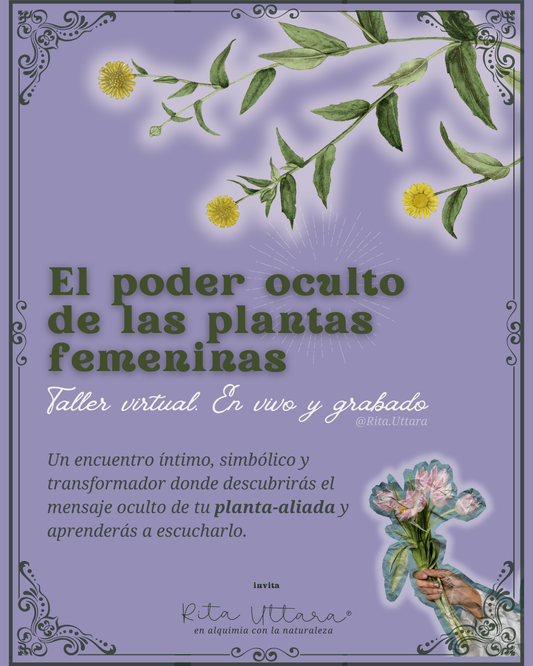 Virtual Workshop: "The Hidden Power of Female Plants." First Edition.