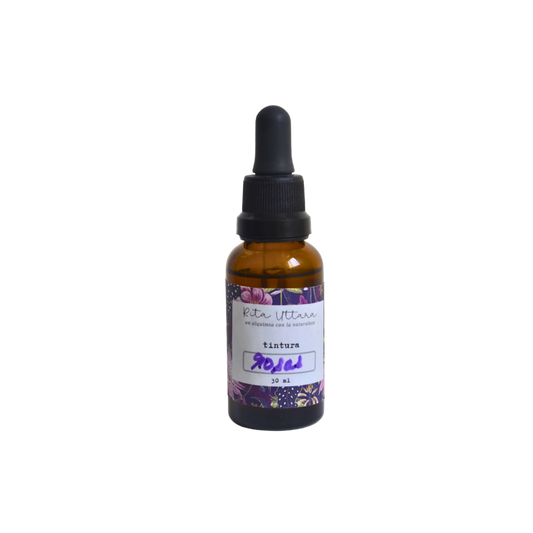 Organic Rose Petal Drops. Herbal tincture. Rich in antioxidants. Useful in cases of anxiety, insomnia, depression, sadness, grief. 30 ml bottle