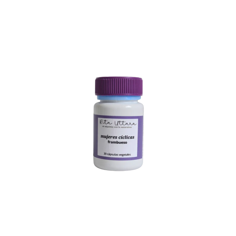 Organic raspberry. Vegetable capsules. Clean the uterus. A natural hug for your menstrual cycle, balancing and strengthening your feminine energy