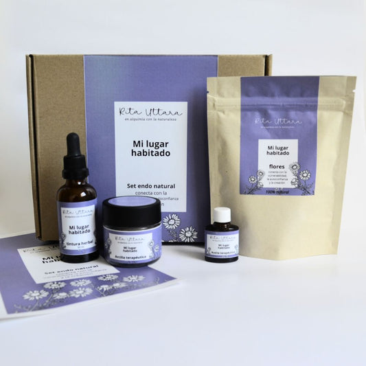 Endo Natural Set "My Inhabited Place" specially created for cases of endometriosis. Connects with vulnerability, self-confidence and creation