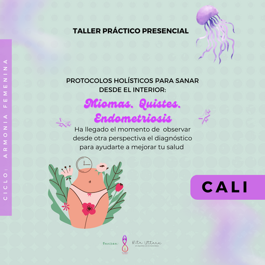In-Person Practical Workshop: Myomas, Cysts, and Endometriosis. CALI, JUNE 22, 2024. First workshop of the Feminine Harmony Cycle.