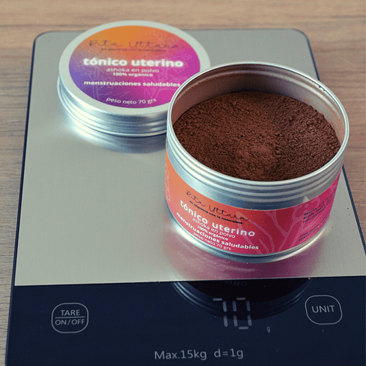 Organic uterine tonic x 70 gr. Ayurveda product. Menstrual disorders. Premenstrual syndrome. Ovarian dysfunction. Excessive bleeding. Hormonal imbalances