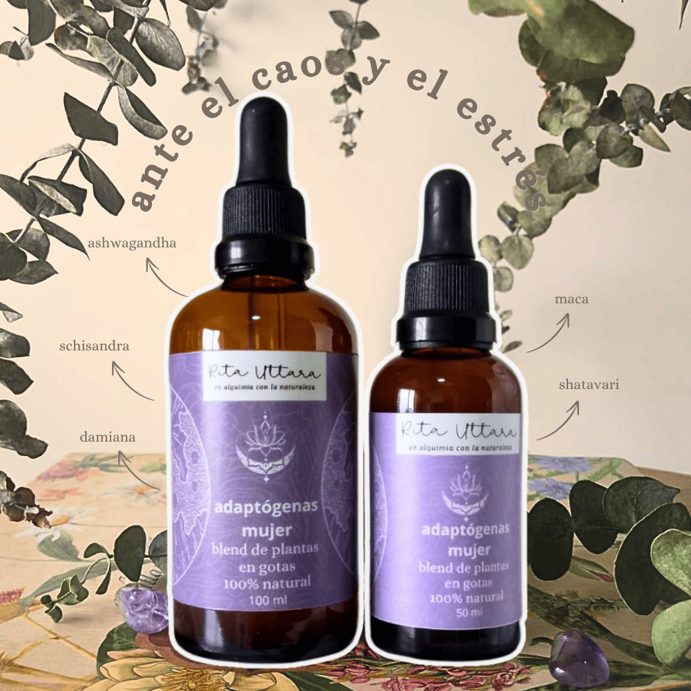 Adaptogens Women. Blend of plants in drops. Helps increase vitality, cases of stress, fatigue, physical resistance. Burnout syndrome. With maca, ashwagandha