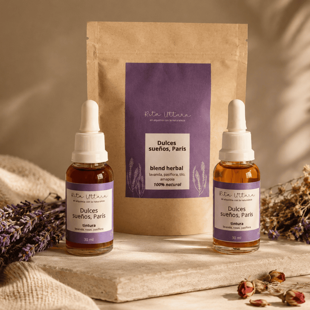 Sweet dreams, Paris. Botanical extract in drops useful in cases of insomnia, anxiety, stress. Relaxing effect. Contains organic lavender and rose flowers. Bottle x 30ml