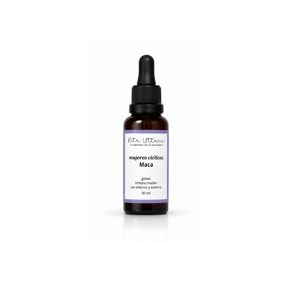 Maca in drops. Herbal tincture. Regulates hormones. Libido. Menstruation. Menopause. Gives vitality. Take care of bones. Strengthens hair. Memory. Concentration