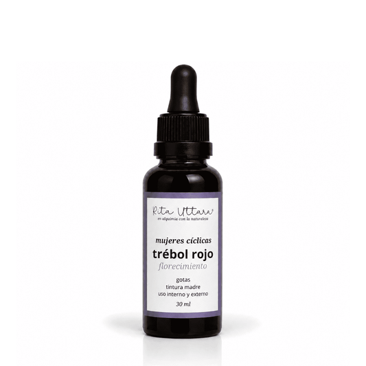 Trébol rojo. Florecimiento. Ayuda a regular desequilibrios hormonales suaves. Sequedad vaginal