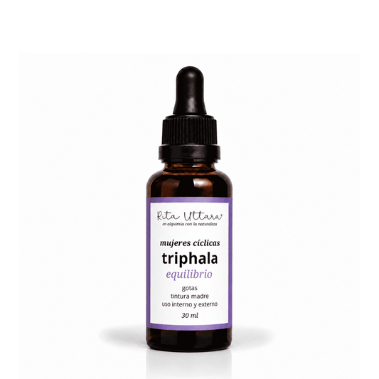 Triphala. Equilibrio. Sistema digestivo. Elimina toxinas. Ayuda en Cólicos del primer día del periodo